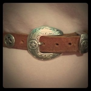 woman western belt